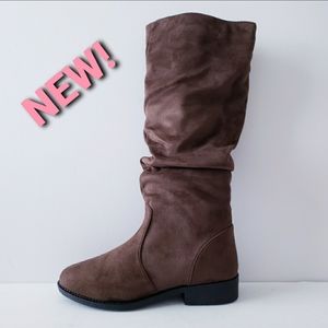 💟❤️NEW! Qupid brown vegan suede boots size 6